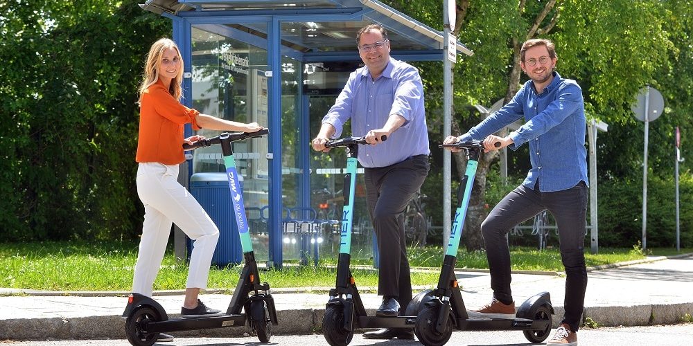 TIER Mobility E-Scooter Kooperation mit Münchner Verkehrsgesellschaft (MVG)